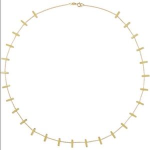 JENNIFER MEYER Cross Bar 18-karat gold necklace